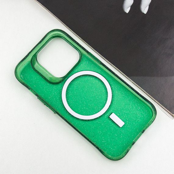 Чехол TPU Radiance with MagSafe для Apple iPhone 14 Pro (6.1") Green | Зображення 3
