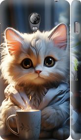 Чохол на Lenovo Vibe P1 Білий кіт "5646m-152-2448"