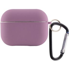Силіконовий футляр з мікрофіброю для навушників Airpods 4 Ліловий / Lilac Pride