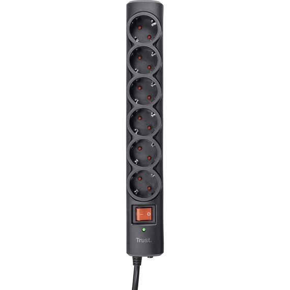 Мережевий фільтр Trust Surge Guard 6XSchuko 1.8м Black (21059_TRUST) | Зображення 1
