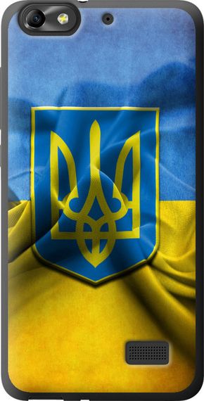 Чехол на Huawei Honor 4C Флаг и герб Украины 1 "375u-183-17620"
