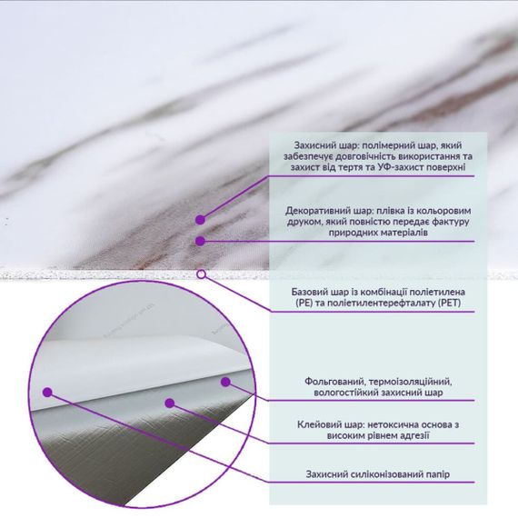 Самоклеюча вінілова плитка 600х300х1,5мм, ціна за 1 шт. (СВП-111) Глянець SW-00000500 | Зображення 2