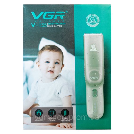 Дитяча машинка для стрижки з насадками акумуляторна безшумна VGR V-155 | Зображення 9