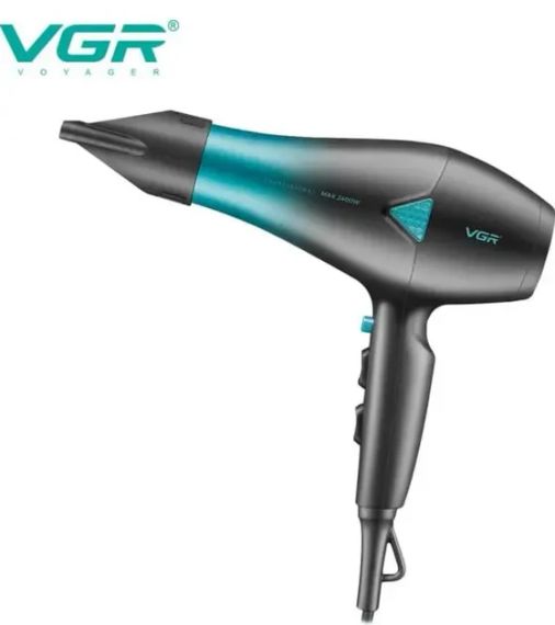 Профессиональный мощный фен для волос VGR V-455 с холодным и горячим воздухом 2400 Вт | Зображення 2