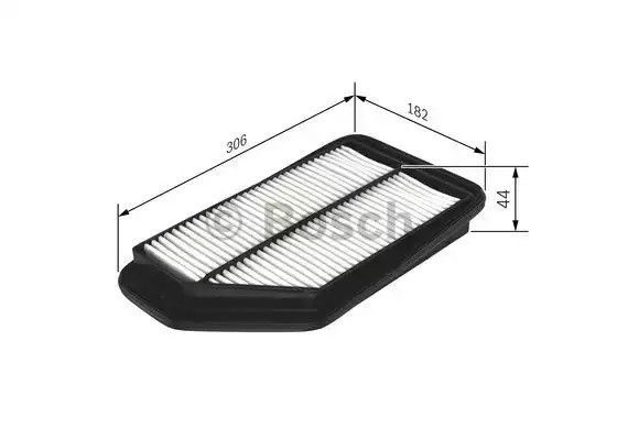 Фільтр повітряний HONDA CIVIC, BOSCH (F026400160) | Зображення 3