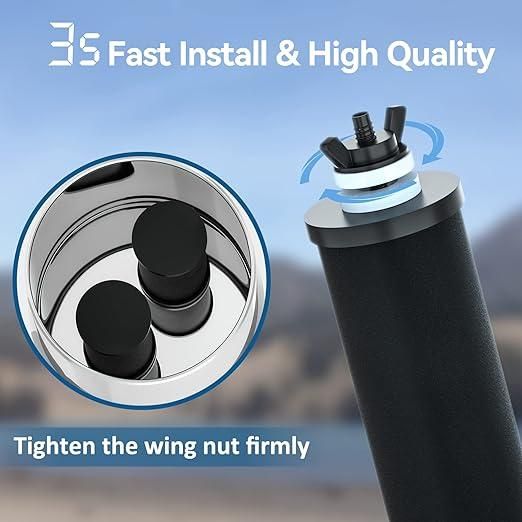 Система фільтрації води Purewell з гравітаційним подаванням, місткість 5 літрів, настільна система фільтрації | Зображення 4