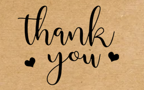 Крафт этикетка с печатью "Thank You" 40x25 мм, 250 шт/рулон, Viskom