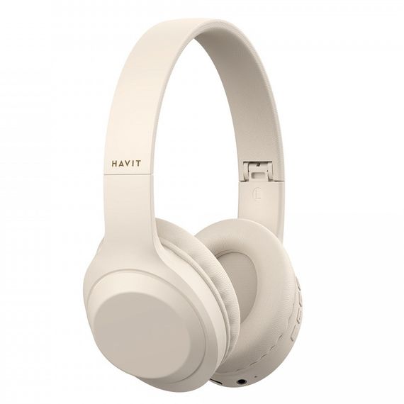 Бездротові накладні навушники HAVIT HV-H628BT Beige до 10 год роботи | Зображення 2