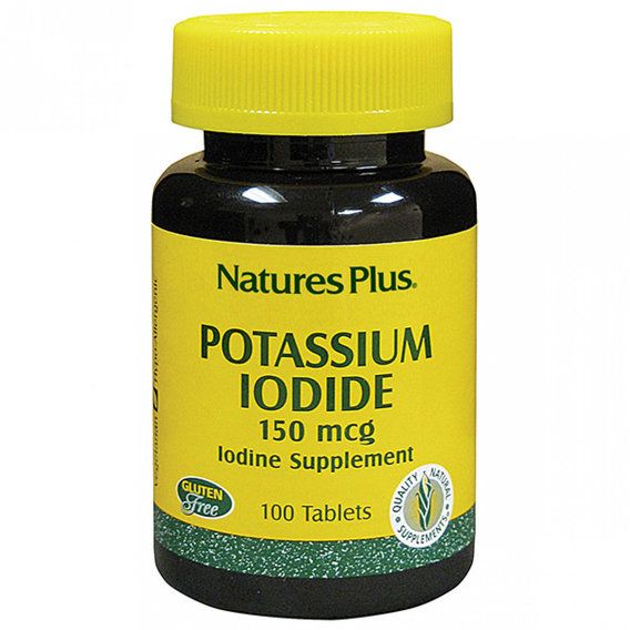Микроэлемент Йод Nature's Plus Potassium Iodide 150 mcg 100 Tabs