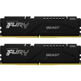 Модуль памяти для компьютера DDR5 16GB (2x8GB) 6000 MHz Beast Black Kingston Fury (ex.HyperX)