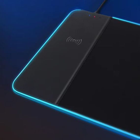 Ігрова поверхня (килимок) STAND JD-S60 з БЗП 15W LED+RGB (800*300*6mm) Black | Зображення 1