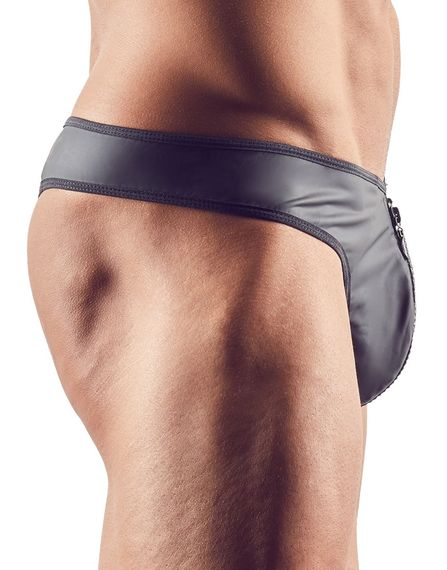Чоловічі стрінги зі стразами по блискавці Sven Joy Ment Men's String, чорний, S | Зображення 4