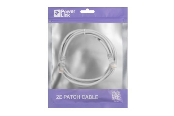 Патч-корд 2E Cat 5e,UTP,RJ45, 26AWG ,7/0.16 Cu, 2.20 m, PVC,Grey (2E-PC5ECOP-220GRY) | Зображення 2