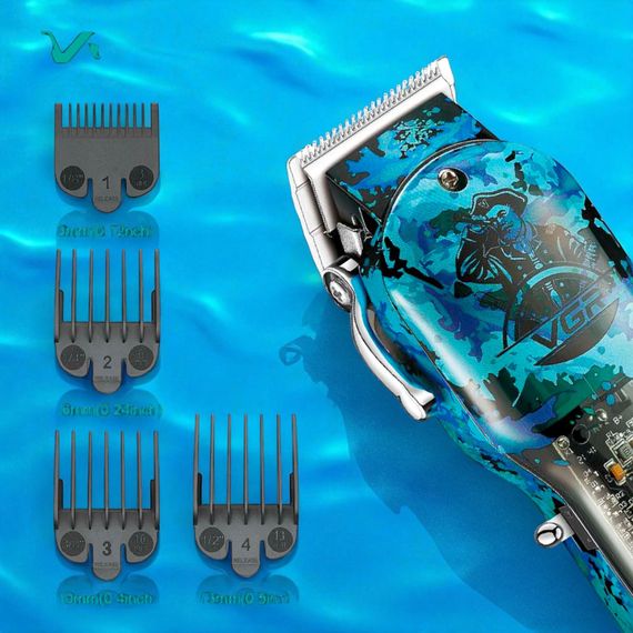 Акумуляторна стрижна машинка VGR V-886C Green з LED-дисплеєм, 9000RPM (47868-V-886C_989) | Зображення 4