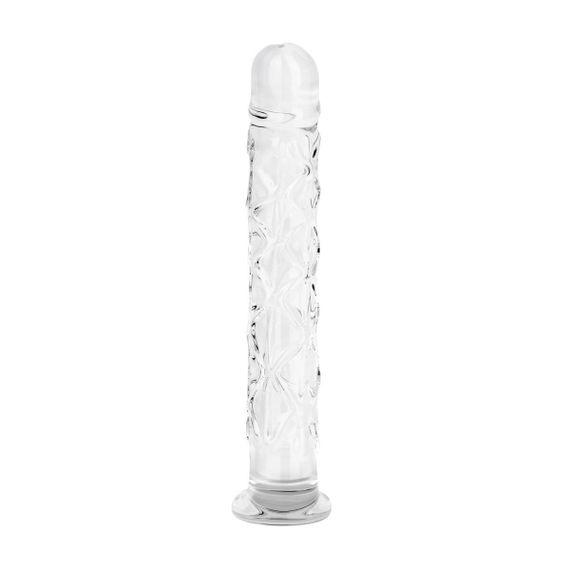 Стеклянный фаллоимитатор Gildo Textured Glass Dildo No. 36 Sex Aura | Зображення 3