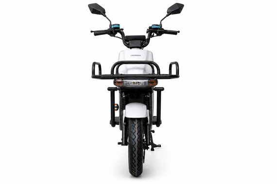 Електроскутер Crosser SUPER MAX 1200W 60 V 30 Ah LiFePO4, до 60 км/год, запас ходу до 90 км, потужний електровелосипед Сірий | Зображення 7