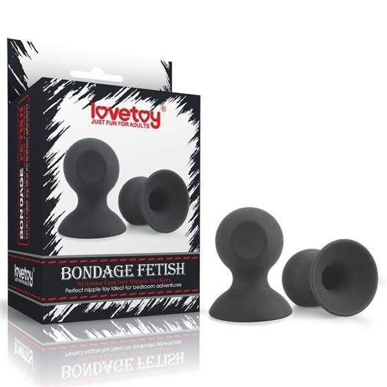 Зажими для сосків - Bondage Fetish Silicone Comfort Nipple Suckers Sex Aura