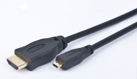 Кабель Cablexpert CC-HDMID-6, вилка/micro-вилка (D-тип), з позолоченими конекторами, 1.8 м | Зображення 1