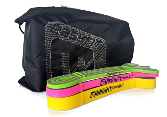 Набір двошарових гумок для підтягування EasyFit Premium 2-32 кг (3 шт) (EF-2332s)