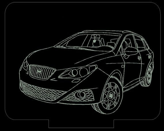 Акриловий світильник-нічник Сеат SEAT білий tty-n000649