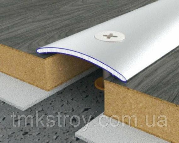 Пороговая планка 40*3 мм разных цветов полукруглая ламинированная
