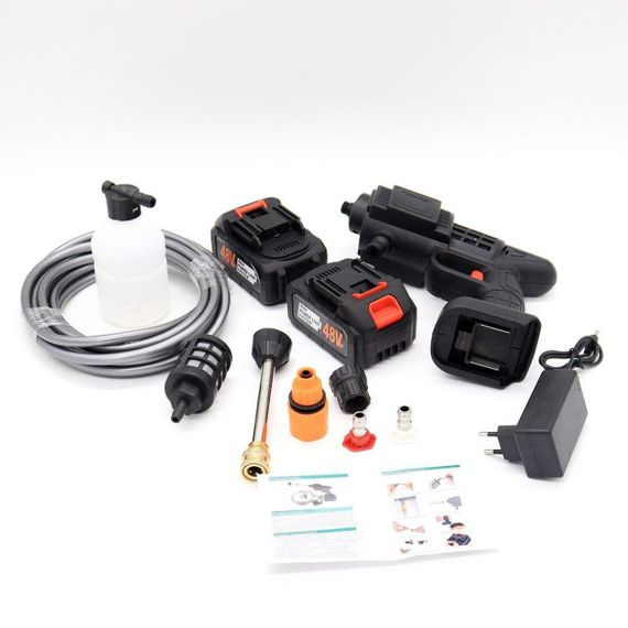 Акумуляторна мийка високого тиску с 2 акумуляторами 30V / Міні-мийка для машини / Бездротовий пістолет розпилювач для мийки | Зображення 8