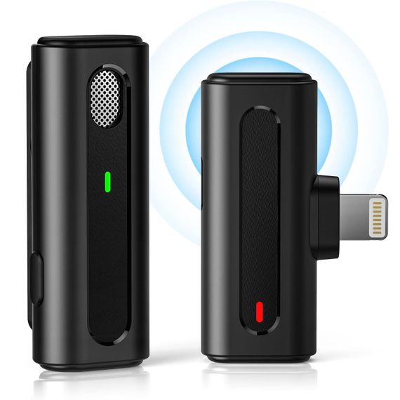 Беспроводной Lightning петличный микрофон Savetek P30, 2.4 ГГц, для Apple iPhone, iPad, до 15 м (0261)
