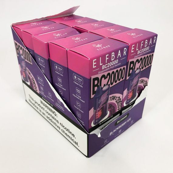 Elf Bar BC20000 смак Ожина (Blackberry Ice) | Зображення 3