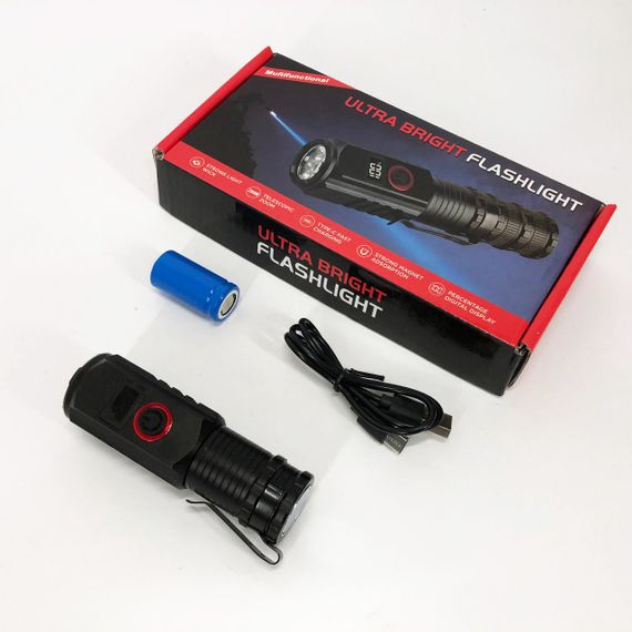 Багатофункціональний тактичний ліхтар, Ліхтарик police оригінал, Алюмінієвий ліхтар 18650 SM-25 | Зображення 4