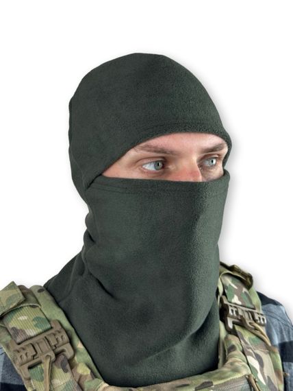 Шапка-маска, балаклава ТТХ флісова, Олива | Зображення 2
