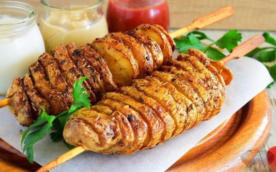 Машинка для спіральної нарізки картоплі Spiral Potato Slicer ∙ Картоплерізка ∙ Овочерізка ∙ Мультирізка спіраллю | Зображення 2
