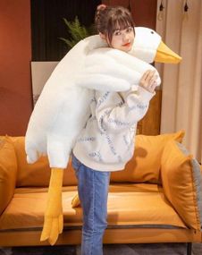 Плюшева іграшка подушка гусак 160 см, Подушка іграшка гусак 160 см   знижка