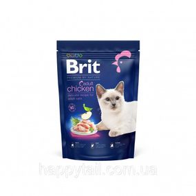 Корм сухой Brit Premium Cat by Nature Adult Chicken для взрослых котов с курицей 800 г
