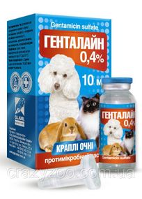 Краплі очні для собак, котів та гризунів O.L.KAR Генталайн 0,4% 10 мл 4184