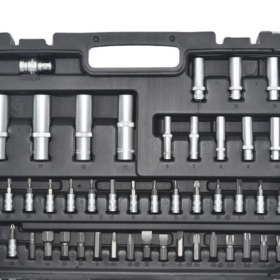Набор инструментов профессиональный 1/2" и 1/4" 94 ед. WERK 70222 | Зображення 4