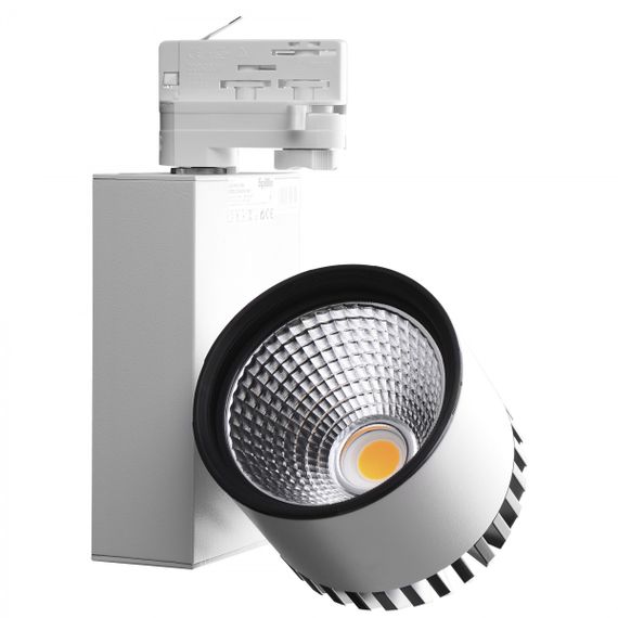 Светильник трековый поворотный LED 401/34W WW COB WH | Зображення 8