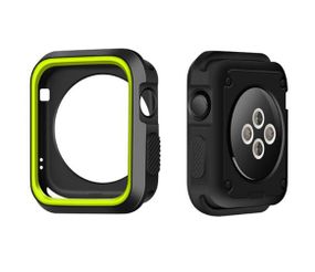 Силіконовий захисний корпус Primo для Apple Watch 42mm - Black / Yellow