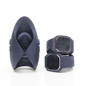 Іграшка для пар Hot Octopuss PULSE DUO LUX, пульсація+вібрація, використання без рук, 2 пульти sexstyle