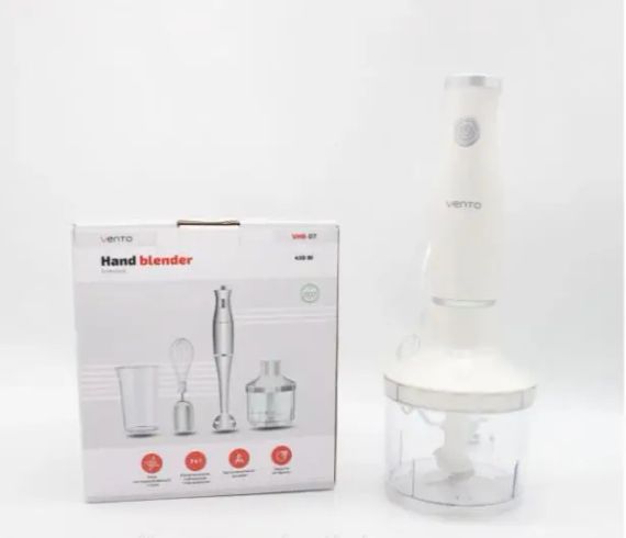 Блендер занурювальний 4в1, 450Вт, VENTO VHB-07 / Блендер подрібнювач / Ручний блендер / Кухонний міксер блендер | Зображення 1