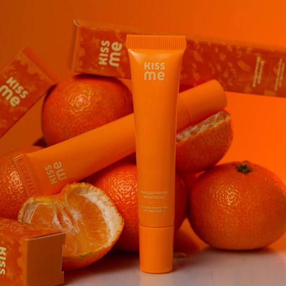 Блиск для губ Kiss Me Intense Hydrating Lip Treatment - Мандаринове монпасьє (8 ml) | Зображення 1