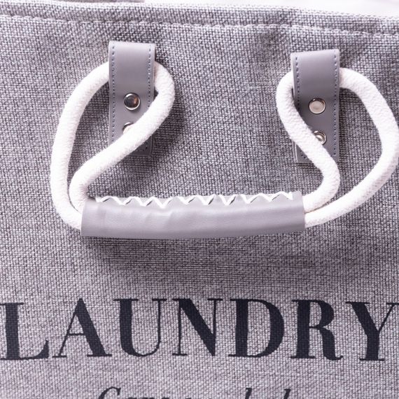 Кошик для білизни 31×26×44 (см) м'який 28 (л) Сірий HP-41-2G | Зображення 3