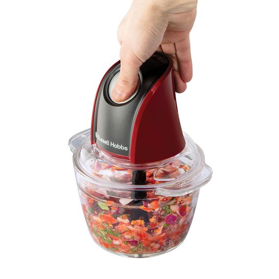 Подрібнювач Russell Hobbs Desire Red, 200Вт, чаша-500мл, скло, корпус-пластик, червоний (27130-56) | Зображення 5