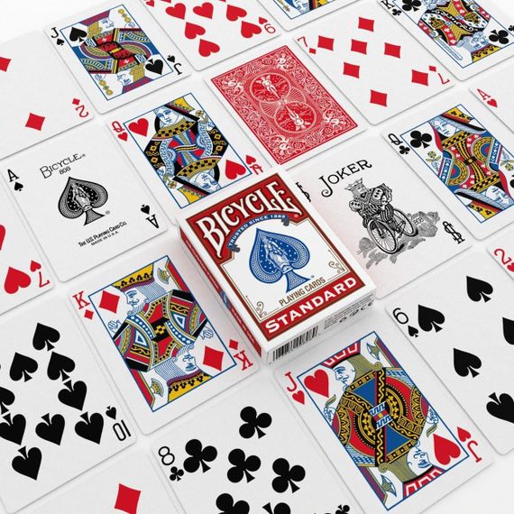 Игральные карты Bicycle Standard Playing Cards Красные | Зображення 1