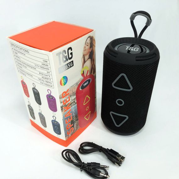 Bluetooth колонка портативна TG656 FM-радіо. EK-917 Колір: чорний | Зображення 4