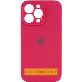 Чохол Silicone Case Full Camera Protective (AA) для Apple iPhone 17 Pro (6.3") Червоний / Rose Red
