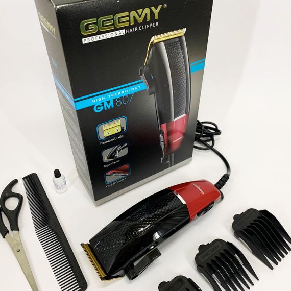 Електромашинка для стрижки Gemei GM-807, Модная машинка для стрижки волос Надежная машинка JY-30 | Зображення 2