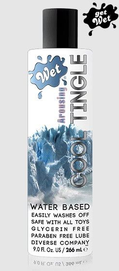 Лубрикант Wet Cool Tingle з охолоджуючим ефектом 266 мл Sex Aura