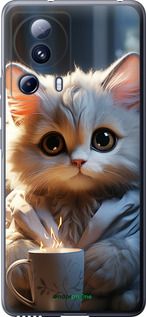 Чохол на Xiaomi Civi 2 Білий кіт "5646u-2917-2448"