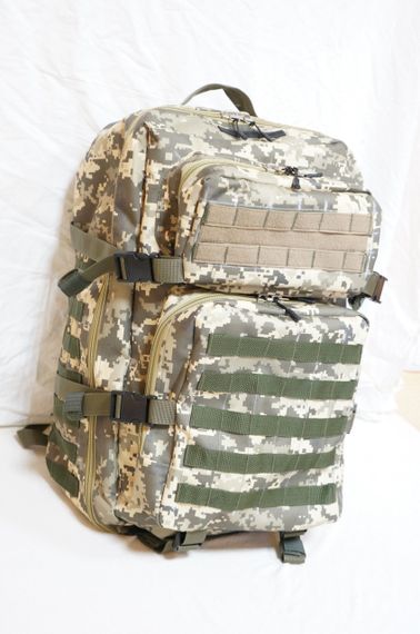 Рюкзак тактический, камуфляж пиксель серый объем 40 л | Зображення 2