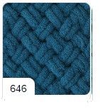 Плед плюшевий 85*85см колір 646 ручної роботи з пряжі пуфі узор плетінка